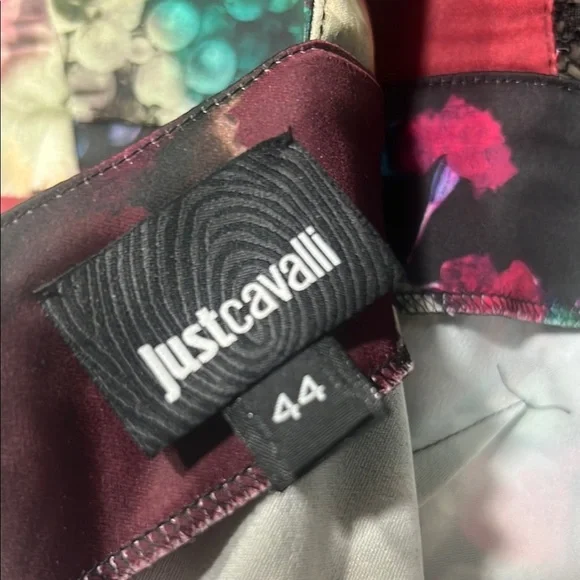 Just Cavalli - Floral Black Dress EU 44 - Picture 6 of 8